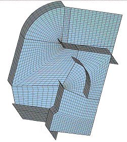 Geometrie und Gitter eines Dachlfters